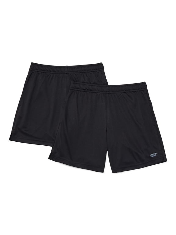 Boys Core Performance Shorts, 2-Pack, Sizes 4-18 & Husky