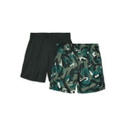 Athletic Works Boys Performance Shorts, 2-Pack, Sizes 4-18 & Husky