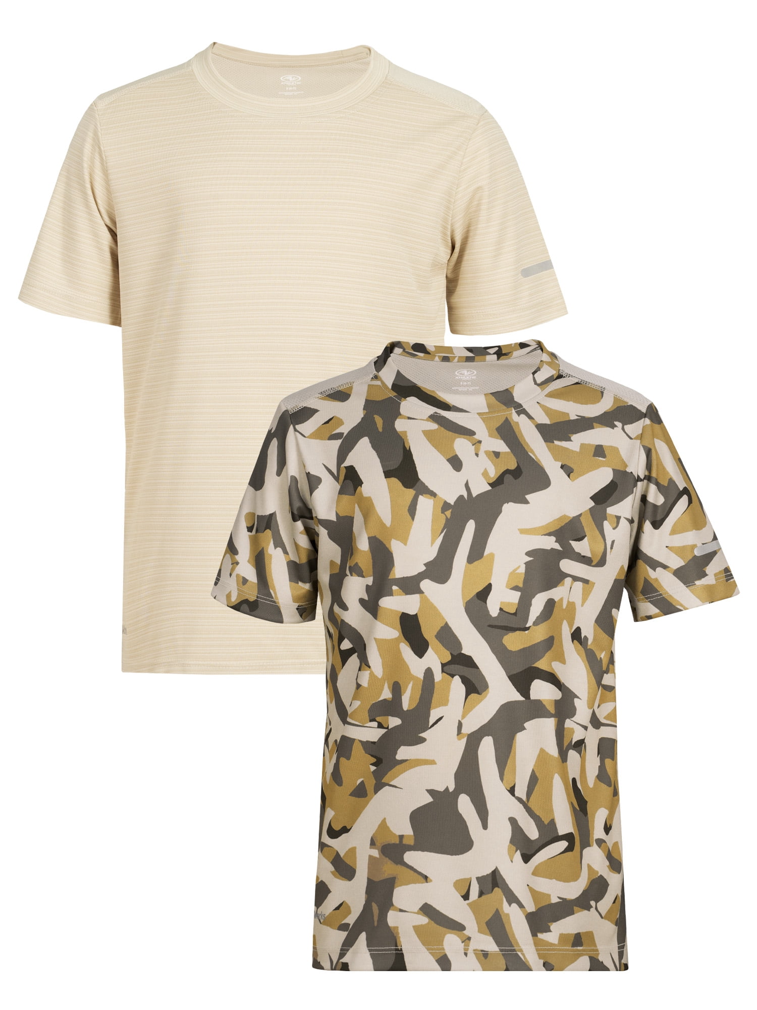 Athletic Works Boy's Active Short Sleeve T-shirt 2-Pack, Sizes 4/5-18