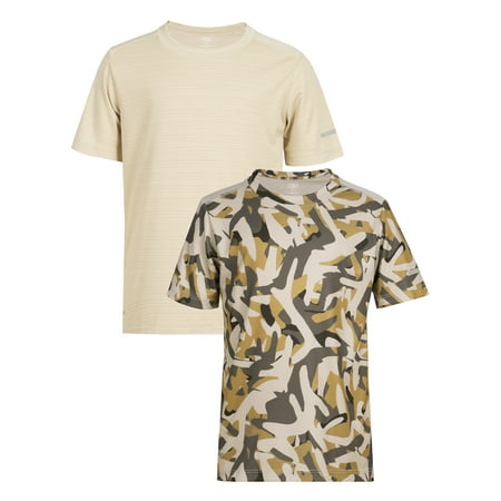 Athletic Works Boy's Active Short Sleeve T-shirt 2-Pack, Sizes 4/5-18
