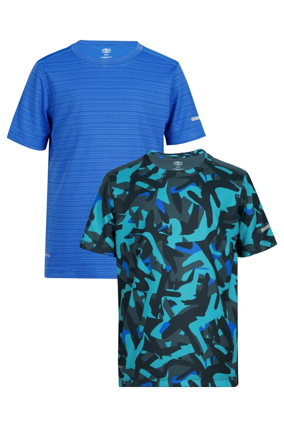 Boy's Active Short Sleeve T-shirt 2-Pack, Sizes 4/5-18