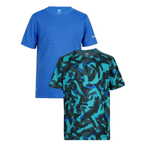 Athletic Works Boy's Active Short Sleeve T-shirt 2-Pack, Sizes 4/5-18