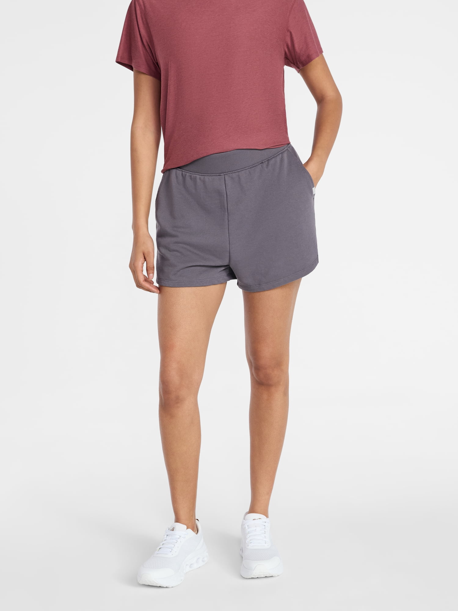 Athletic Works Women's French Terry Shorts, 3" Inseam, Sizes XS-XXXL