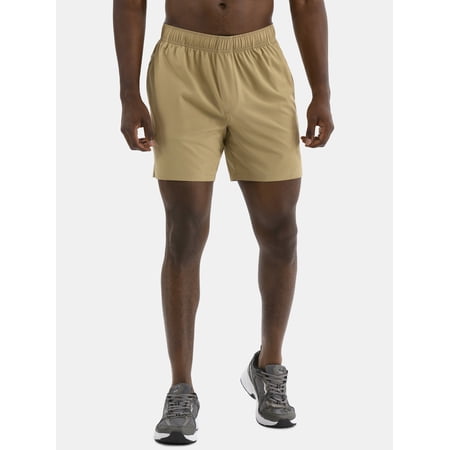 Athletic Works Men's and Big Men's Woven Running Shorts, 6" Inseams, Sizes XS-5XB