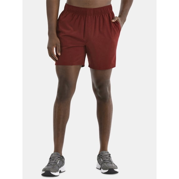 Athletic Works Men's and Big Men's Woven Running Shorts, 6" and 8" Inseams, Sizes XS-5XL