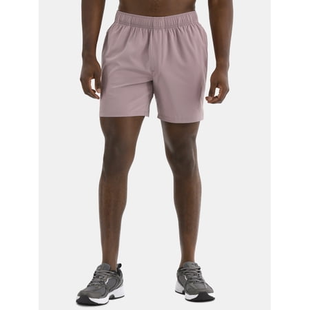 Athletic Works Men's and Big Men's Woven Running Shorts, 6" Inseams, Sizes XS-5XB