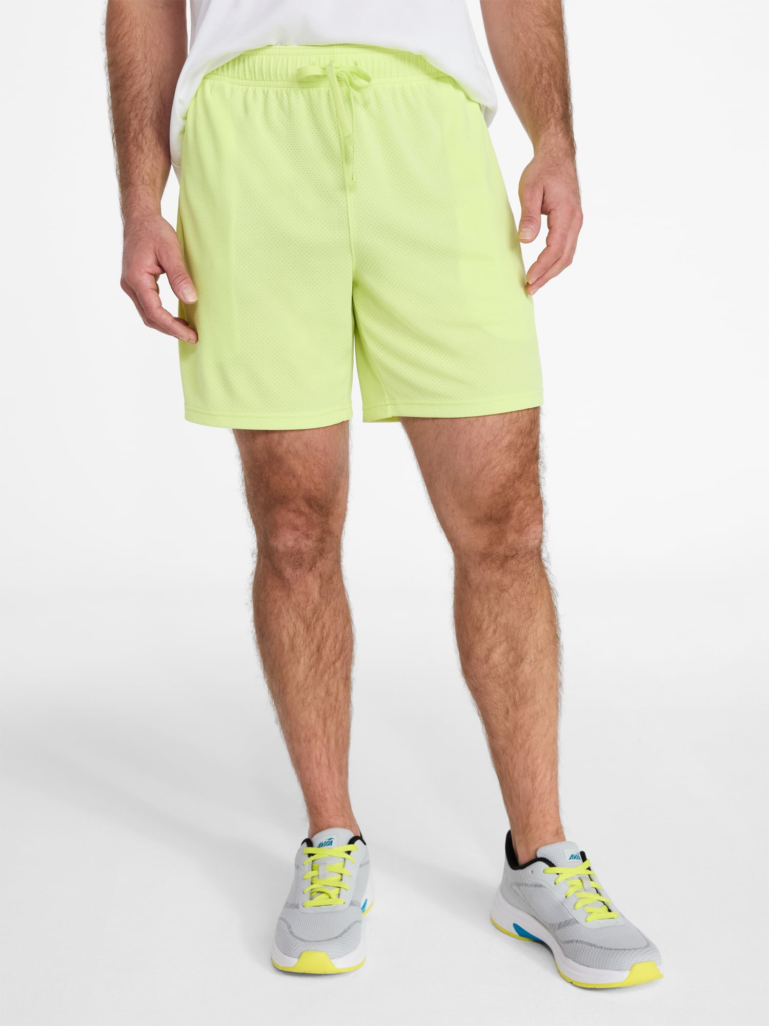 Athletic Works Men's and Big Men's Mesh Shorts, 7" Inseam, Sizes S-5XL