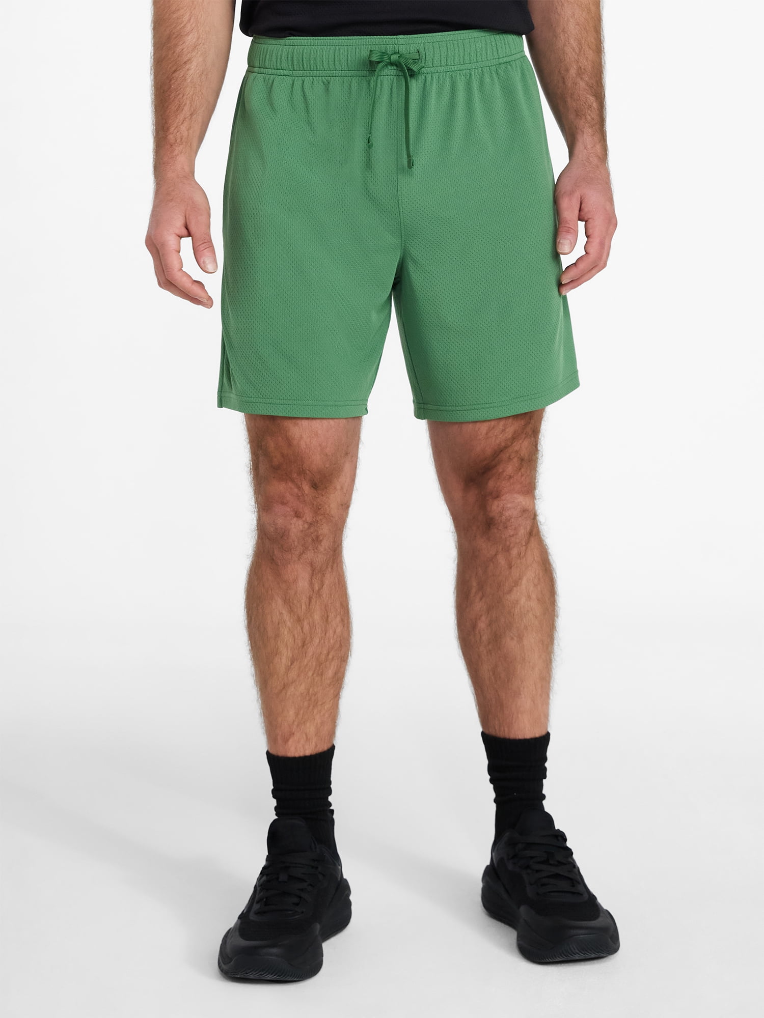 Athletic Works Men's and Big Men's Mesh Shorts, 7" Inseam, Sizes S-5XL