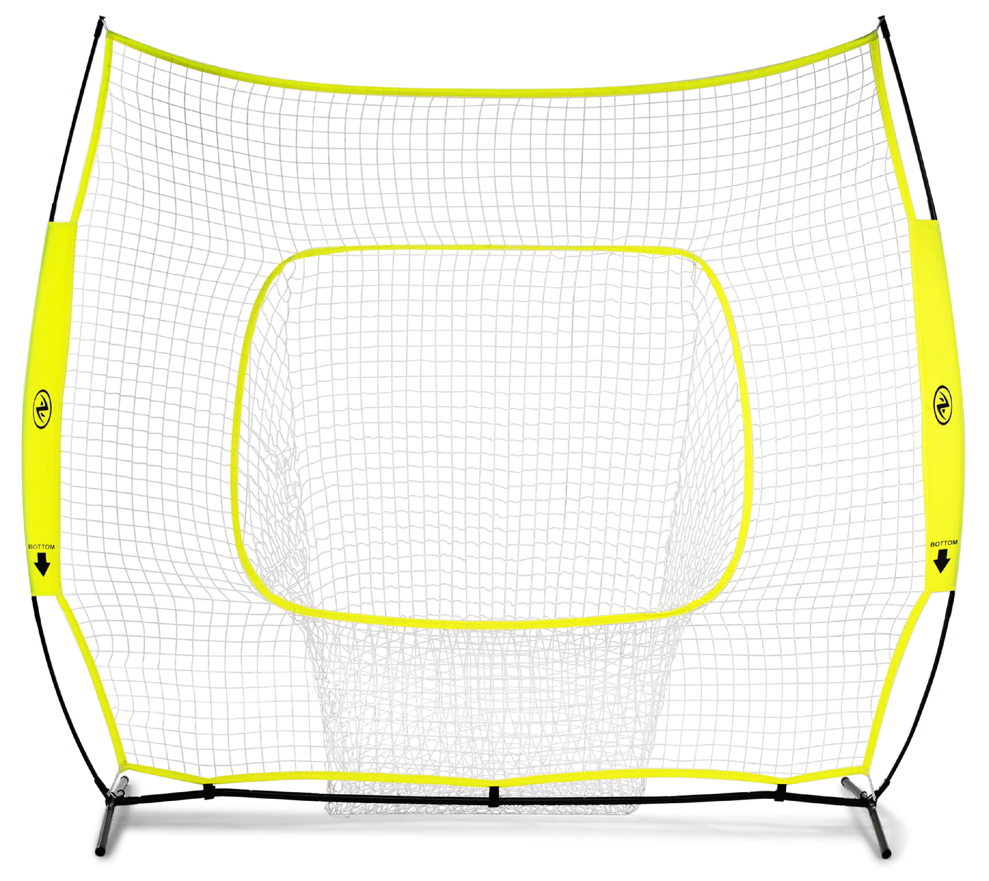 Athletic Works 7 ft. x 7 ft. Hit and Pitch Training Net for Baseball and Softball