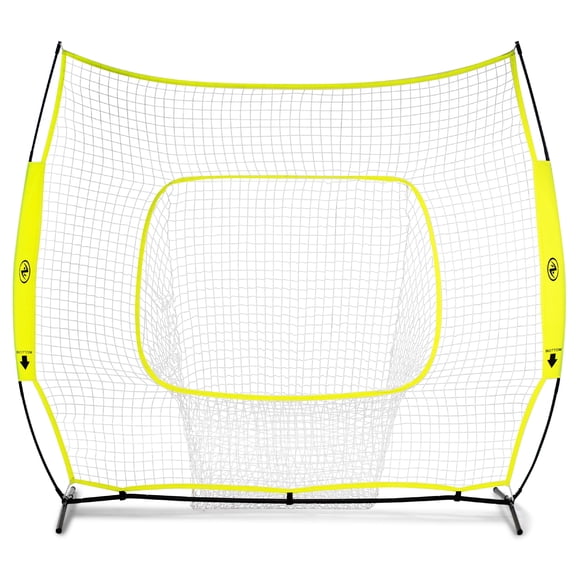 Athletic Works 7 ft. x 7 ft. Hit and Pitch Training Net for Baseball and Softball