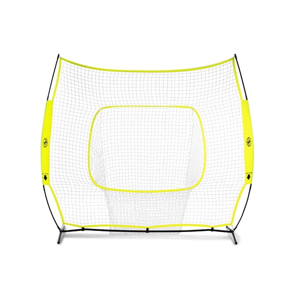Athletic Works 7 ft. x 7 ft. Hit and Pitch Training Net for Baseball and Softball, with Carry Case
