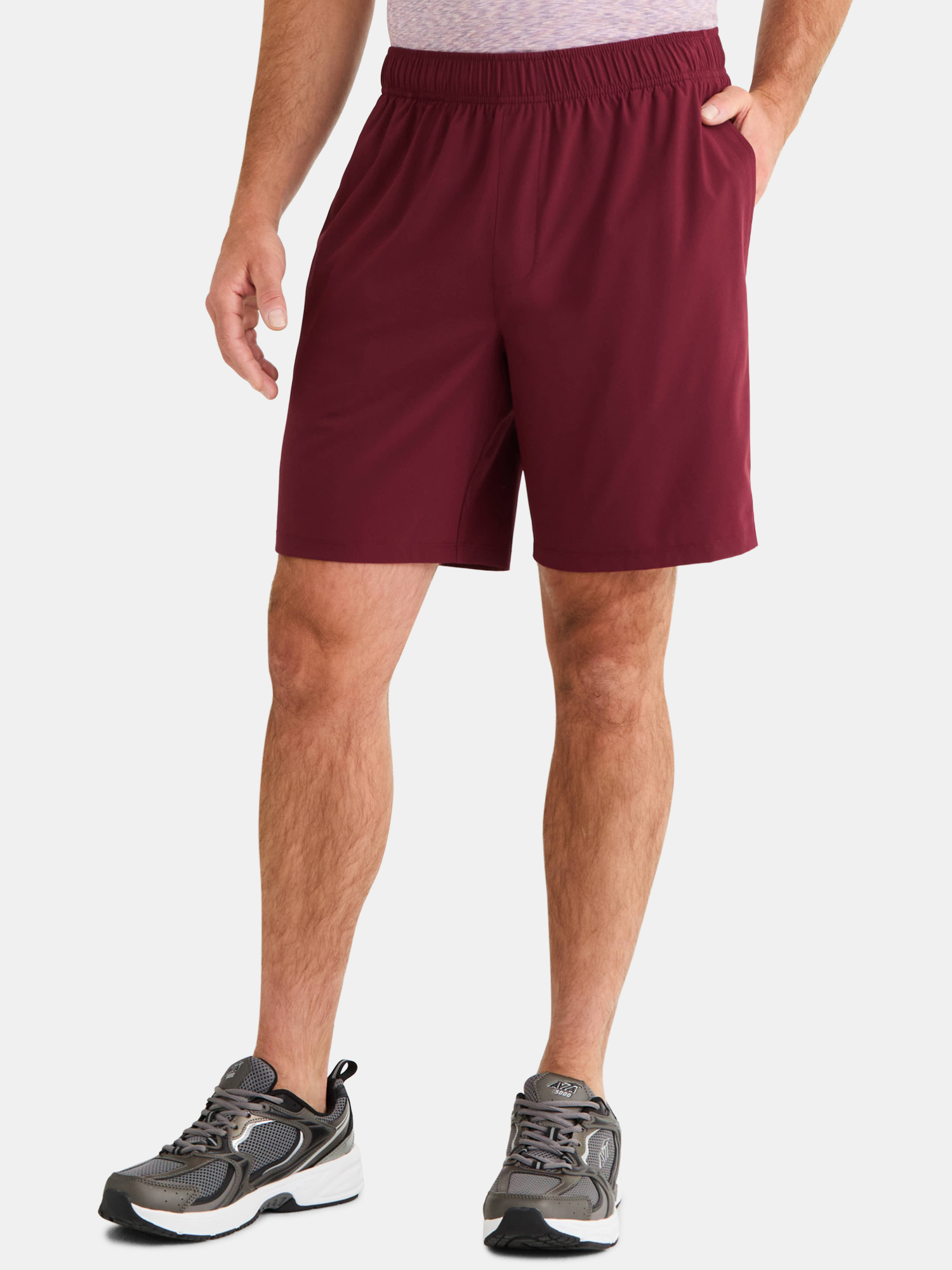 Shorts de running tejidos para hombre y tallas grandes, entrepierna 8", tallas XS-5XB