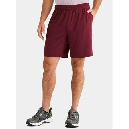 Athletic Works Men's and Big Men's Woven Running Shorts, 8" Inseams, Sizes XS-5XB