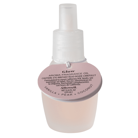 Allswell Aroma Accent Fragrance Oil Refill, Glow, 0.8 fl oz