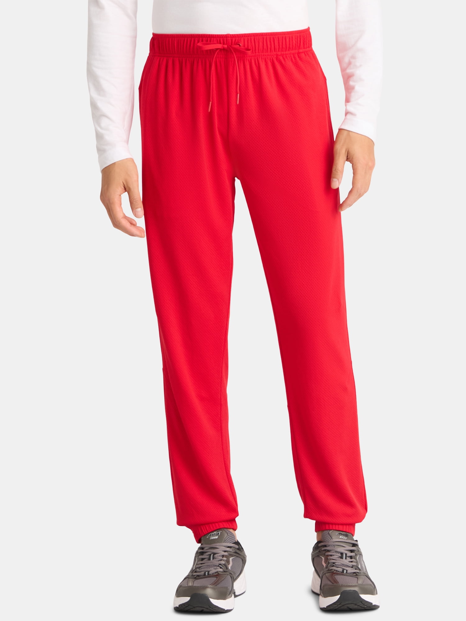 Athletic Works Men’s and Big Men’s Active Mesh Joggers, Size S-3XL