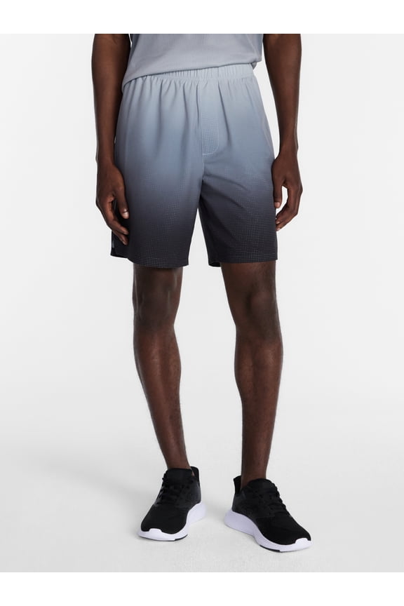Men's and Big Men's Active Ombre Perforated Woven Performance Shorts, 7" Inseam, Sizes XS-5XL