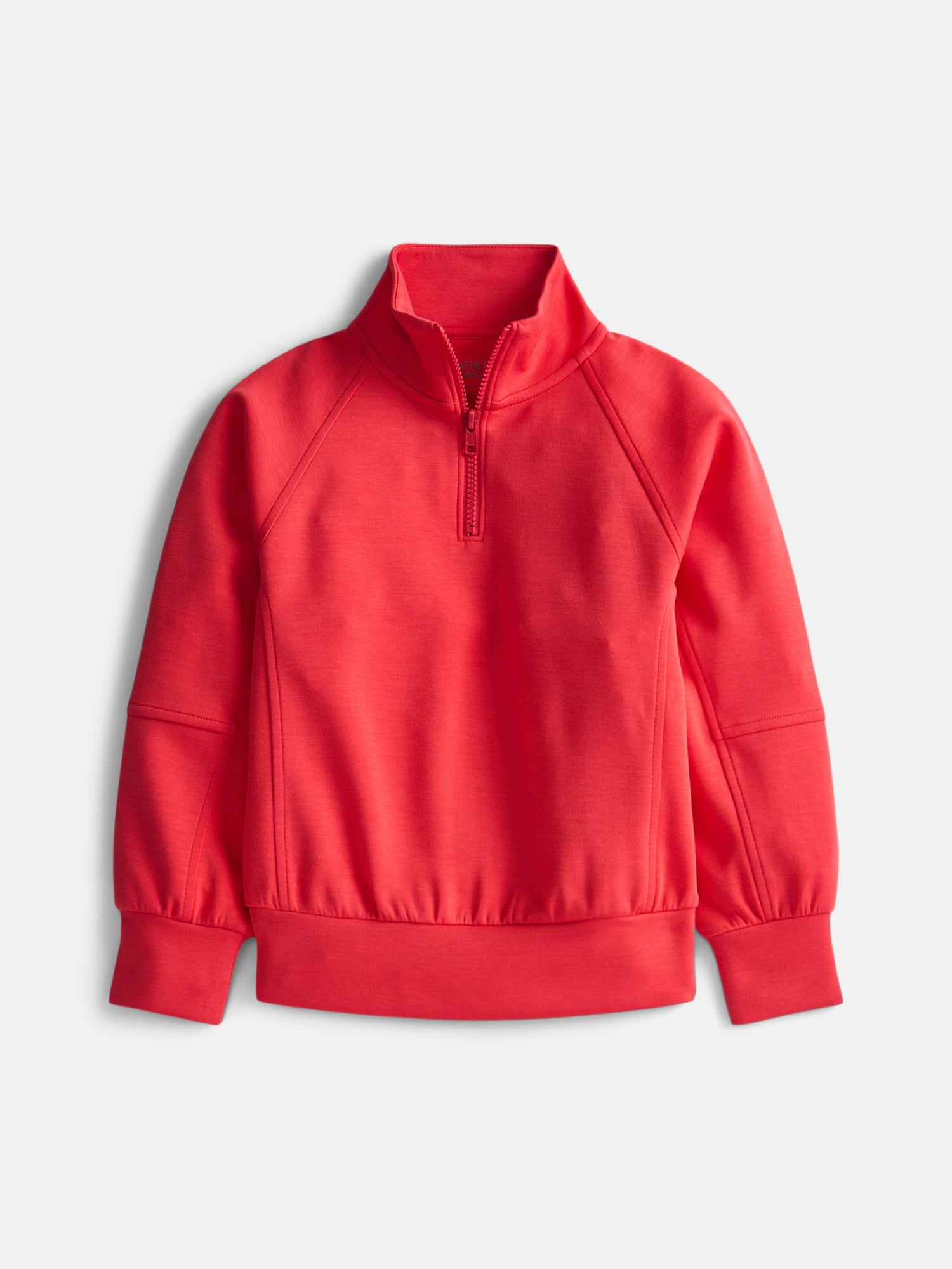 Athletic Works Girls Active Athleisure Quarter Zip Top, Sizes 4-18