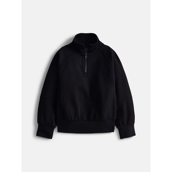 Athletic Works Girls Active Athleisure Quarter Zip Top, Sizes 4-18