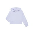 thumbnail image 1 of Athletic Works Girls Active Scuba Knit Hooded Zip Top, Sizes 4-18, 1 of 3
