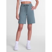 Athletic Works Women's French Terry Bermuda Shorts, 9" Inseam, Sizes XS-XXXL