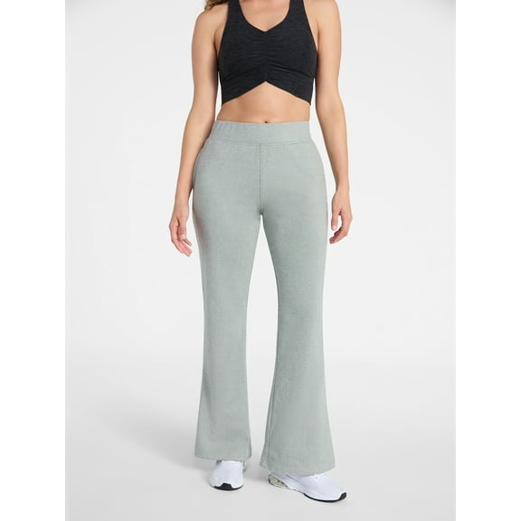 Athletic Works Women's Bi-Color Flare Pants, 30.5" Inseam, Sizes XS-XXXL