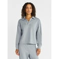 thumbnail image 1 of Athletic Works Women's Bi-Color Top with Long Sleeves, Sizes XS-XXXL, 1 of 5