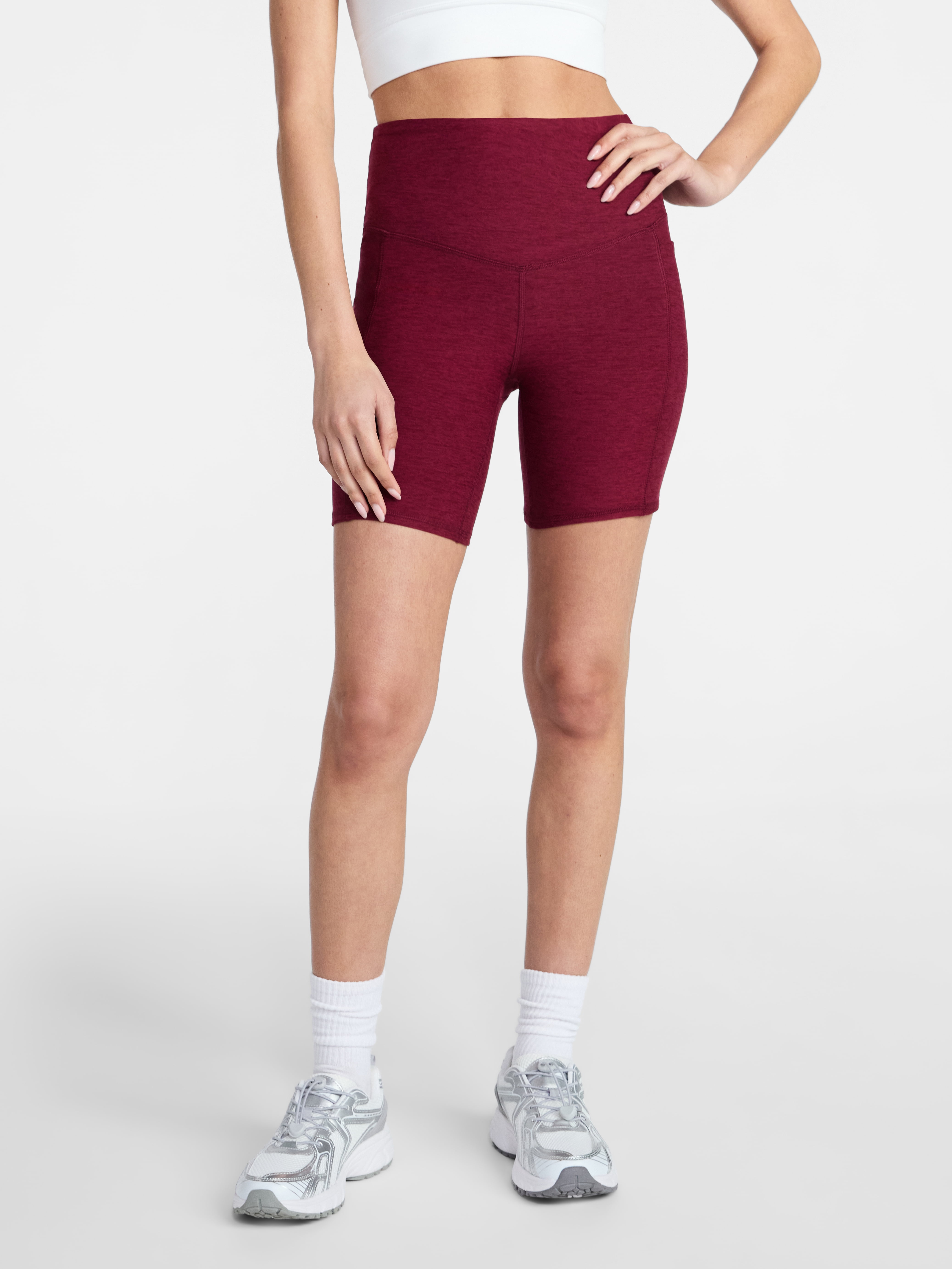 Athletic Works Women's and Women's Plus High Rise Bike Shorts, 7" Inseam, Size XS-4X