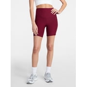 Women's and Women's Plus High Rise Bike Shorts, 7" Inseam, Size XS-4X