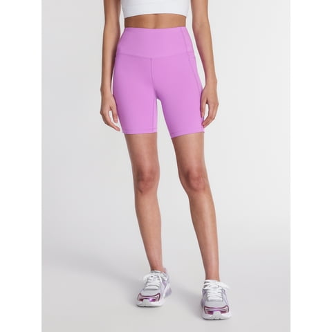 Women's and Women's Plus High Rise Bike Shorts, 7" Inseam, Size XS-4X