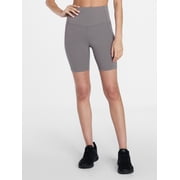 Athletic Works Womens and Womens Plus High Rise Bike Shorts, 7" Inseam, Size XS-4X