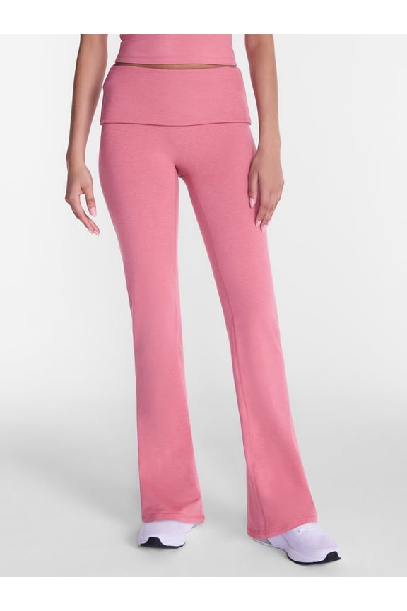 Women's ButterCore Flare Leggings with Fold Over Waist, 31" Inseam, Sizes XS-XXL