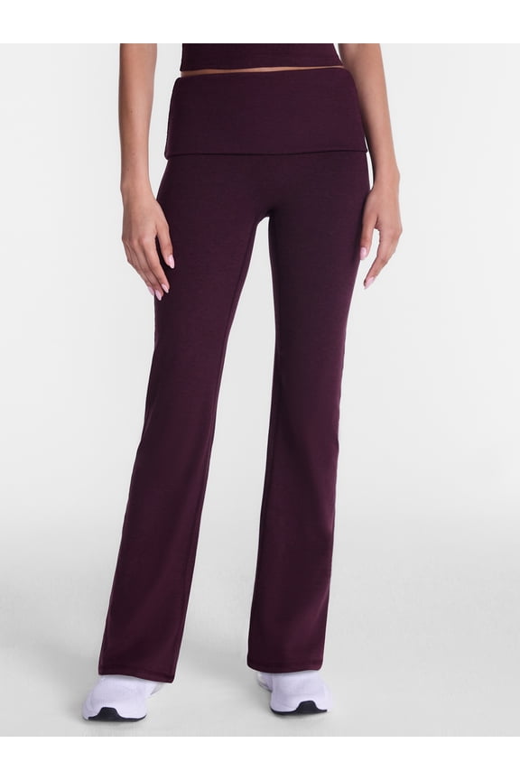 Women's ButterCore Flare Leggings with Fold Over Waist, 31" Inseam, Sizes XS-XXL