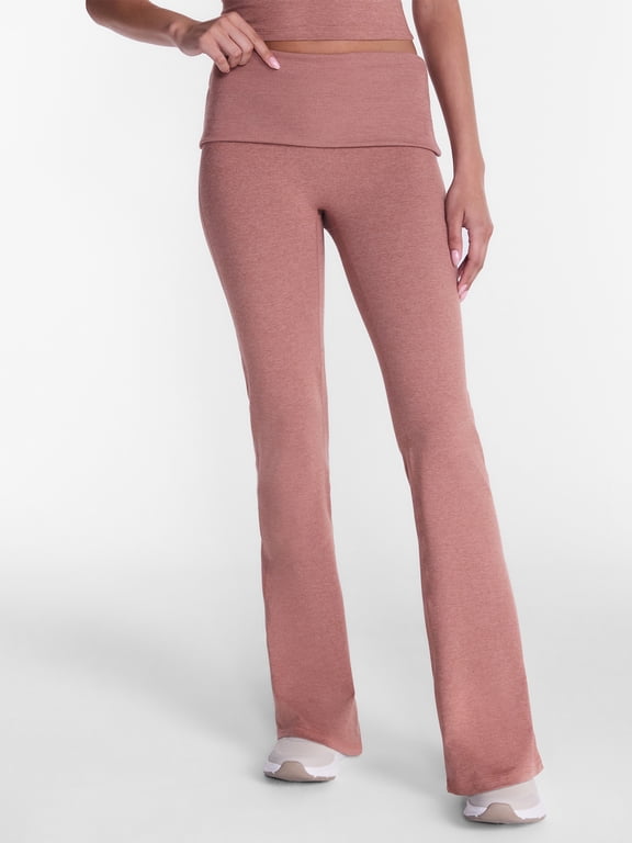 Women's ButterCore Flare Leggings with Fold Over Waist, 31" Inseam, Sizes XS-XXL