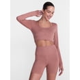 thumbnail image 1 of Athletic Works Women's ButterCore Wrap Top with Built In Bra, Sizes XS-XXXL, 1 of 2