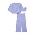 thumbnail image 1 of Athletic Works Girl’s Bubble Fleece Pullover and Wide Leg Cargo Set, 2-Piece, Sizes 4-18 & Plus, 1 of 3