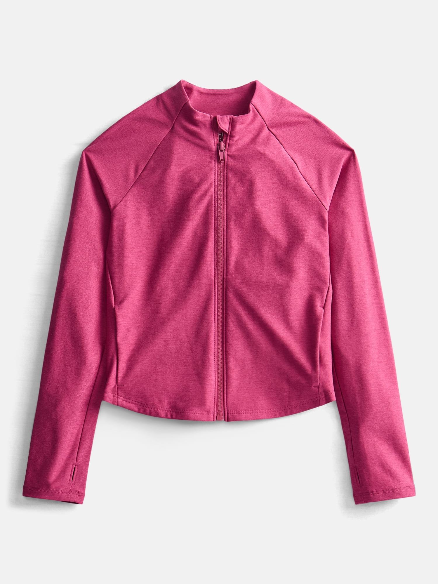 Athletic Works Girls ButterCore Full Zip Jacket, Sizes 4-18