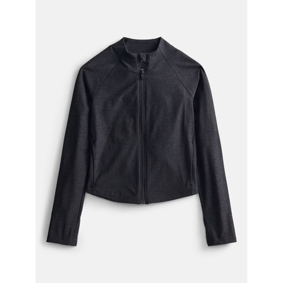 Athletic Works Girls ButterCore Full Zip Jacket, Sizes 4-18