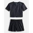 thumbnail image 1 of Athletic Works Girls Active ButterCore Tee and Shorts Set, 2 Piece, Sizes 4-18, 1 of 3
