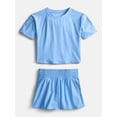 thumbnail image 1 of Athletic Works Girls Active ButterCore Tee and Shorts Set, 2 Piece, Sizes 4-18, 1 of 2