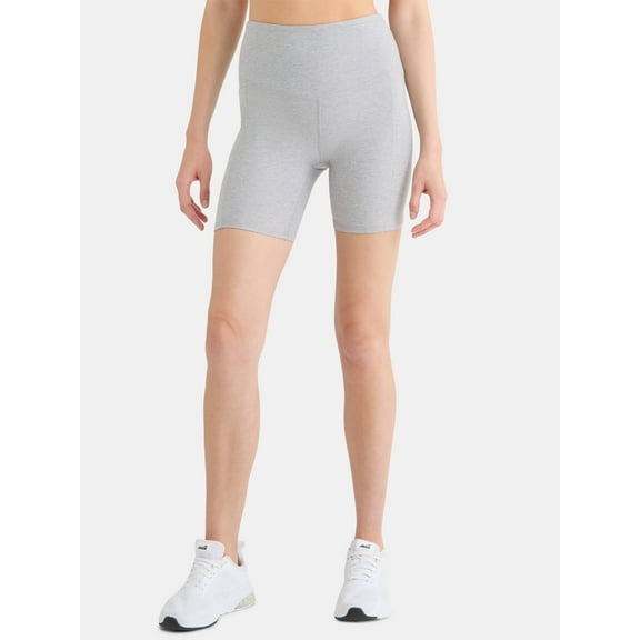 Athletic Works Women's ButterCore Bike Shorts, 7" Inseam, Sizes XS-XXXL