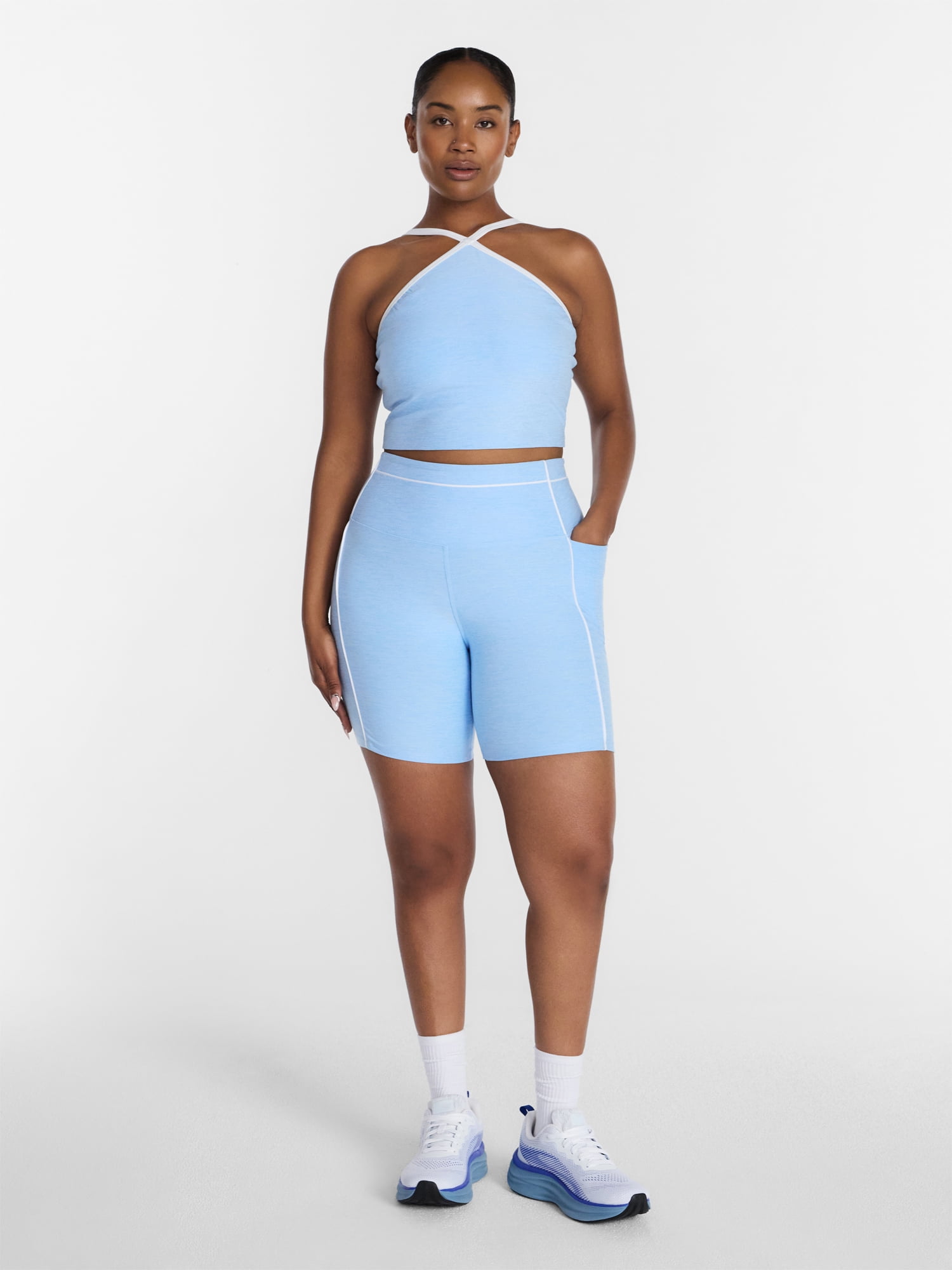Athletic Works Women's and Women's Plus ButterCore Bike Shorts, Sizes XS-4X