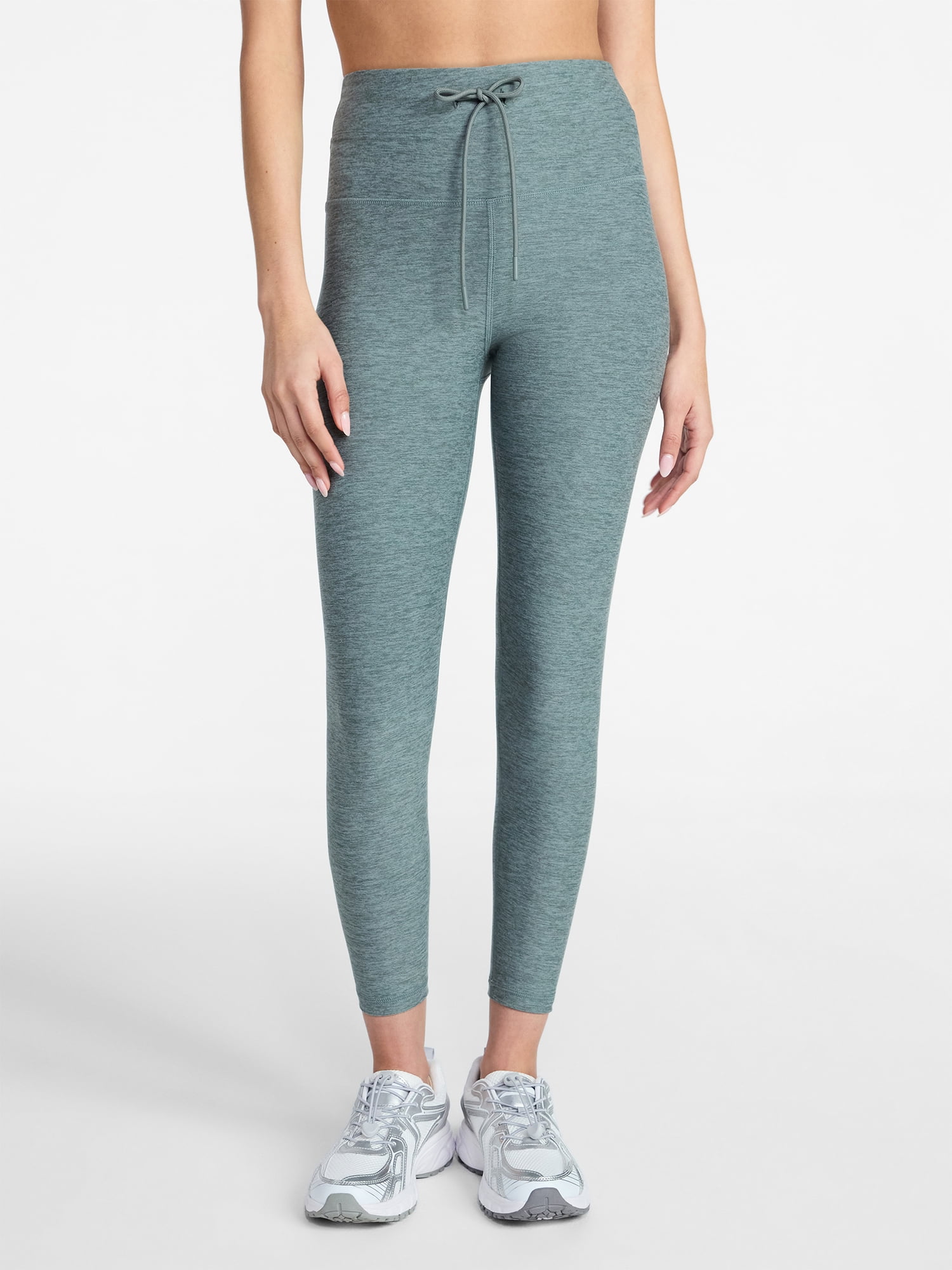 Athletic Works Women's ButterCore Compression Leggings with Drawstring, 7/8 Length, Sizes XS-XXXL