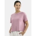 thumbnail image 1 of Athletic Works Women's ButterCore Cropped Tee with Short Sleeves, Sizes XS-XXXL, 1 of 6
