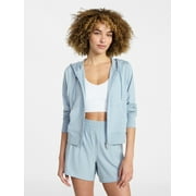 ATHLETIC WORKS Women's and Women's Plus ButterCore Zip Front Hoodie, Sizes XS-4X