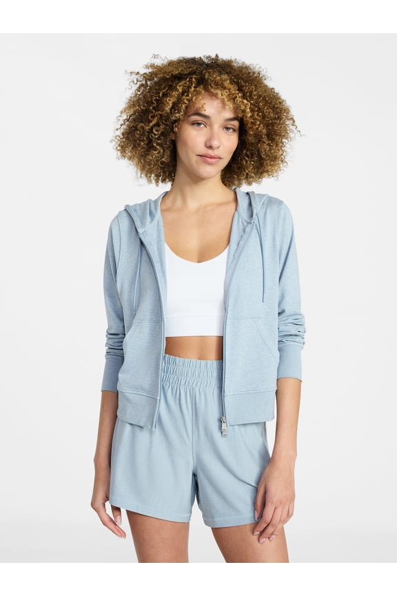 Women's and Women's Plus ButterCore Zip Front Hoodie, Sizes XS-4X