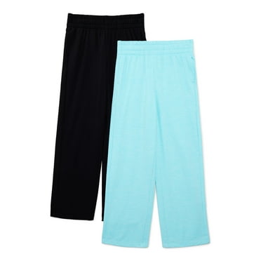 Athletic Works Girl's ButterCore Pant, 2-Pack, Sizes 4-18