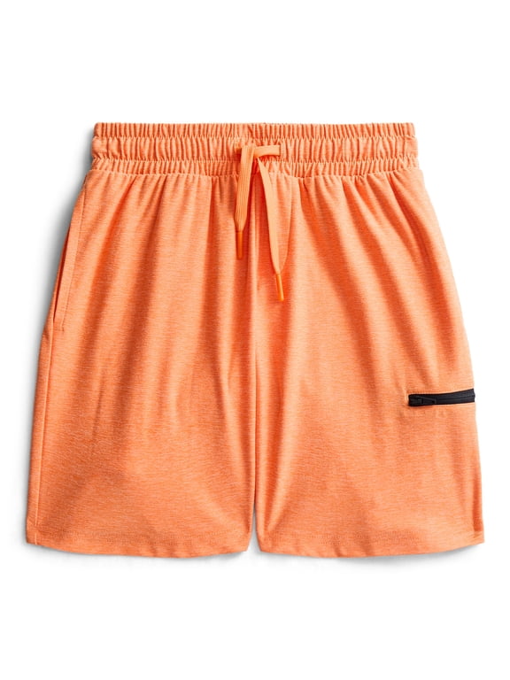 Athletic Works Boys Active ButterCore Knit Shorts, Sizes 4-18 & Husky