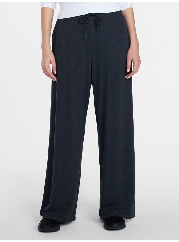 Women's and Women's Plus ButterCore Lightweight Wide Leg Pants, Sizes XS-4X