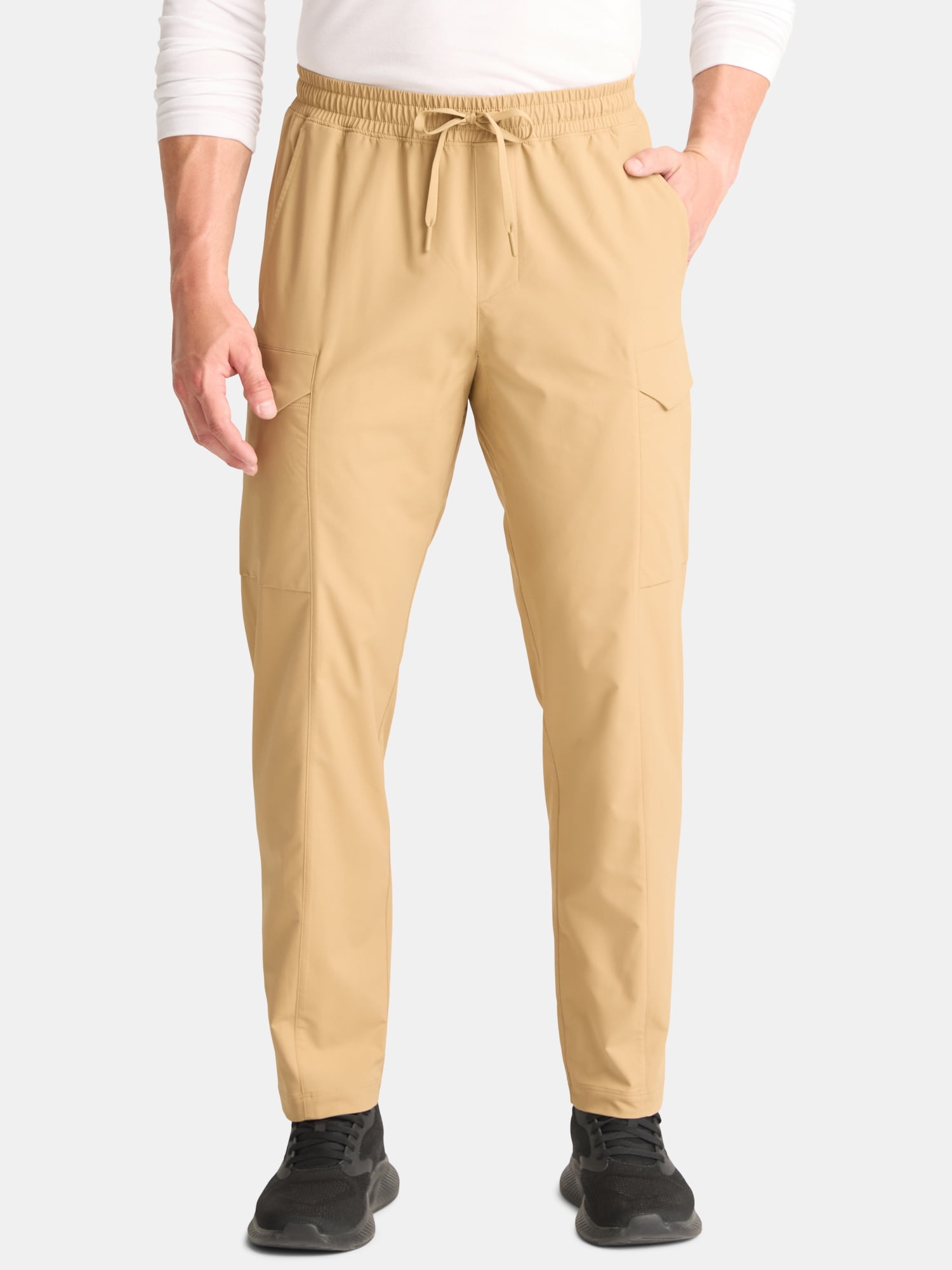 Athletic Works Men’s and Big Men’s Stretch Cargo Pants, Sizes S-3XL