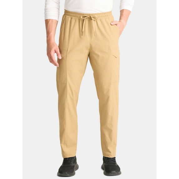 Athletic Works Men’s and Big Men’s Stretch Cargo Pants, Sizes S-3XL